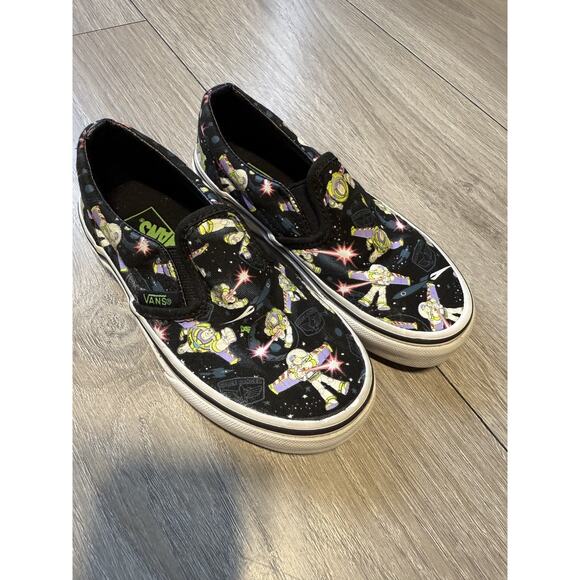Vans Disney Pixar Toy Story KIDS Size 11 Slip-On Buzz Lightyear Andy - Picture 1 of 12